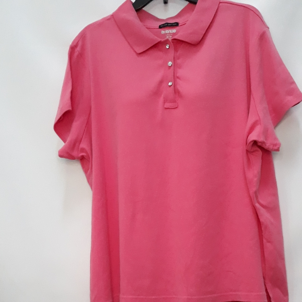 Plus size pink blouse
